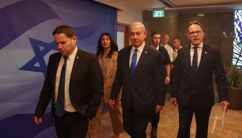 نتنياهو: أي اتفاق لن يلزم إسرائيل (مناحيم كهانا/فرانس برس)