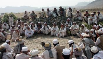 قسمت الحدود الأفغانية الباكستانية أفراد القبائل (فرانس برس)
