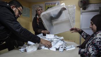 من الانتخابات الرئاسية المصرية بالقاهرة، مارس 2018 (محمد الشاهد/فرانس برس)