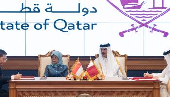 التوقيع على مذكرات تفاهم بين حكومتي قطر وسنغافورة-الديوان الأميري القطري
