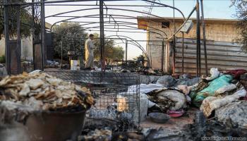 سورية: قصف يطاول مخيما في عفرين وحريق في إدلب (العربي الجديد)