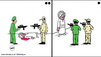 كاريكاتير عسكر السودان / عبيد