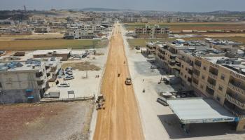 إعادة تأهيل طريق سرمدا (منظمة الدفاع المدني السوري)