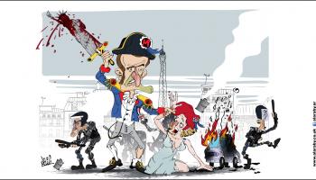 كاريكاتير ماكرون والثورة الفرنسية / نجم