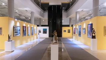 من داخل "المتحف الوطني للفن الحديث والمعاصر" بتونس العاصمة