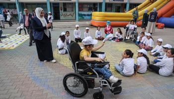 أسابيع المرح مشروع وكالة أونروا لأطفال غزة 2 (مصطفى حسونة/ الأناضول)