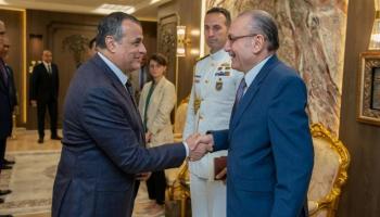 وزير الانتاج الحربي المصري والسفير التركي في القاهرة