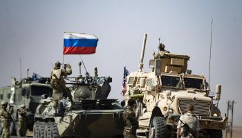  جنود أميركيون وروس قرب الحسكة، أكتوبر 2022 (دليل سليمان/ فرانس برس)