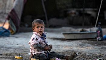 الفقر شديد في مخيمات الرقة (دليل سليمان/ فرانس برس)