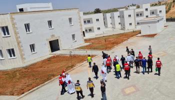 افتتاح قرية روافد الخير في الشمال السوري (الهلال الأحمر القطري)