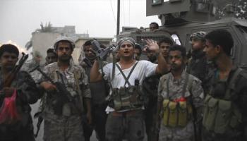 مقاتلون من المجلس الانتقالي اليمني (أسوشييتد برس)