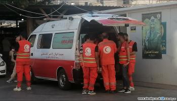 مسعفو الهلال الأحمر الفلسطيني مدربون على الطوارئ (العربي الجديد)