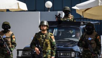 استدعيت قوات للسيطرة على مقر الأمن الوطني (محمد الشاهد/فرانس برس)
