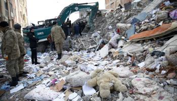 دمار في ملاطية بعد زلزال فبراير/ شباط 2023 في تركيا (الأناضول)