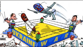 كاريكاتير الحرب الاوكرانية/ حجاج