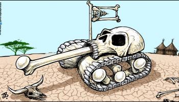 كاريكاتير الحرب في السودان / حجاج