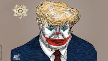 كاريكاتير صورة ترامب الجنائية / موفمنت 