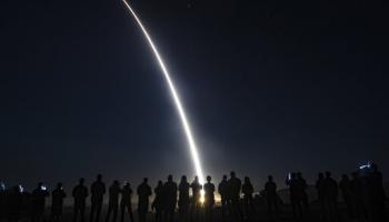 واشنطن تطلق صاروخا عابرا للقارات، سبتمبر  2022 (أسوشييتد برس)