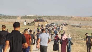 مواجهات قرب السياج الحدودي في غزة (صفا)