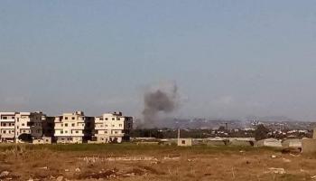 قصف إسرائيلي يستهدف طرطوس في سورية (صوت العاصمة/ فيسبوك)