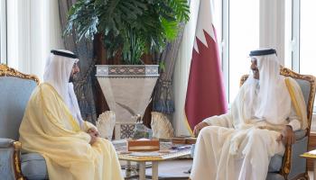 أمير قطر والسفير الإماراتي الجديد-الديوان الأميري