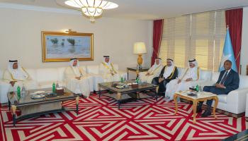 لقاء رئيس الوزراء القطري مع رجال الأعمال القطريين (غرفة قطر)