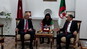 وزير النقل التركي عبد القادر أورال أوغلو/وزير الأشغال الجزائري لخضر رخروخ (فيسبوك)