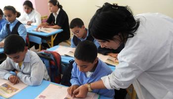 أزمات متراكمة في قطاع التعليم المغربي (عبد الحق سنا/فرانس برس)