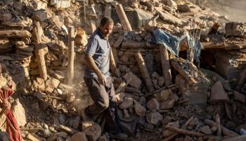 دمار من جراء الزلزال في المغرب (فاضل سنّا/ فرانس برس) 