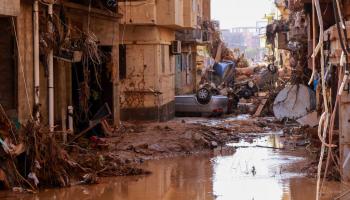 أضرار في ليبيا بعد العاصفة دانيال (فرانس برس)