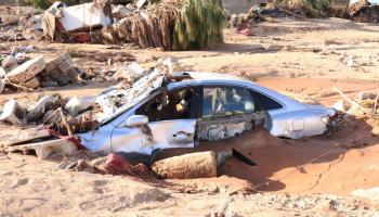 آثار عاصفة دانيال في ليبيا 2 (عبد الله محمد بونجا/ الأناضول)