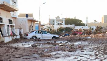 أضرار كبيرة في درنة في ليبيا بعد العاصفة دانيال (عبد الله محمد بونجا/ الأناضول)