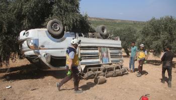 حادث سير في إدلب (الدفاع المدني)