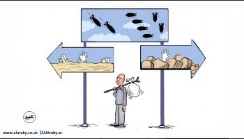 كاريكاتير الحروب والكوارث / عبيد 
