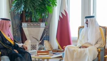 أمير قطر يلتقي وزير الخارجية السعودي-قنا
