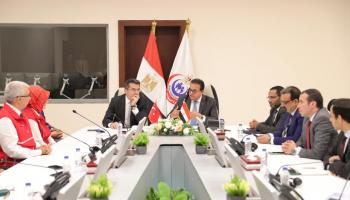 مصر وتركيا في اجتماع حول الأوضاع في غزة (وزارة الصحة والسكان المصرية)