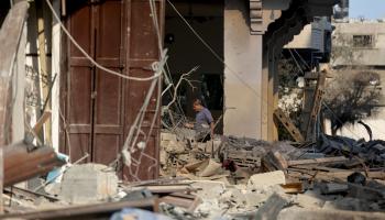 مبنى مدمر في غزة - القسم الثقافي