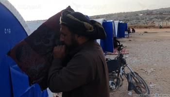 نزوح جديد لسكان مخيم أهل سراقب شمال غرب سورية (عدنان الإمام)