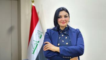 زينة حافظ الصالحي عراقية مرشحة للانتخابات المحلية في العراق (فيسبوك) 