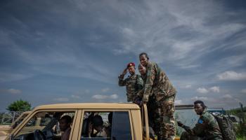   أطلق الجيش الصومالي منذ إبريل عملية ضد "الشباب" (سكوت بيترسون/Getty)