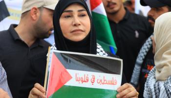 دعم للفلسطينيين من العراق (مرتضى السوداني/ الأناضول)
