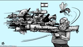 كاريكاتير نتنياهو والقضاء على حماس / حجاج