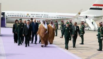 الرئيس العراقي عبد اللطيف رشيد يصل إلى الرياض (الرئاسة/إكس)