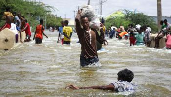 لا قدرة للصوماليين على تحمّل الفيضانات (حسن علي علمي/ فرانس برس)