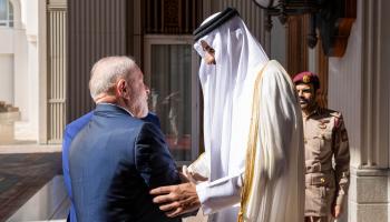 أمير قطر يستقبل الرئيس البرازيلي في الدوحة (الديوان الأميري)