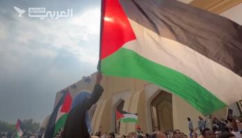 مظاهرة في الدوحة نصرة لفلسطين 