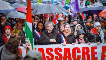 تظاهرات في فرنسا دعماً لفلسطين (إكس)