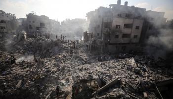 مباني مدمرة من غزة - القسم الثقافي