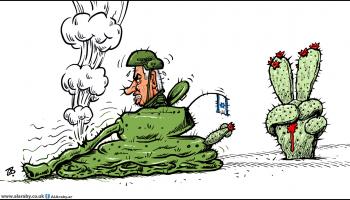 كاريكاتير صبر غزة / حجاج