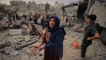 الجيش الإسرائيلي ينفذ حملة إبادة ودمار لقطاع غزة (getty)